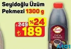 SEYİDOĞLU ÜZÜM PEKMEZİ 1300 G SEYİDOĞLU ÜZÜM PEKMEZİ 1300 G